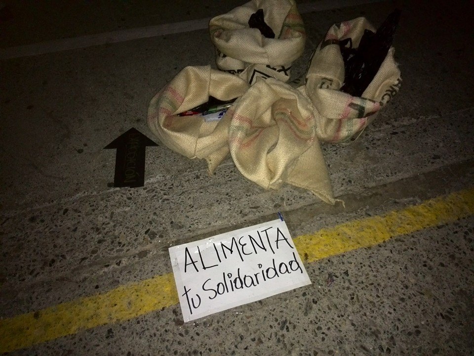 recolecta de alimentos en el 12 festival rock al viento