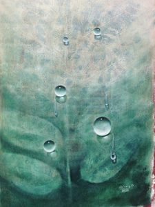 Titulo: Gotas Óleo sobre lienzo Autor: Alberto Cruz